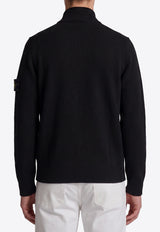 Stone Island Wool-Blend Buttoned Cardigan Black L2S155100047-S00A3-V0029