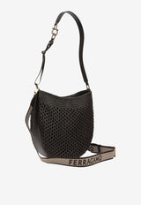 Ferragamo Small Smile Perforated Leather Hobo Bag Brown 0795511_dfca875a-6c5e-4f90-b7a2-a2a58c0f23f9