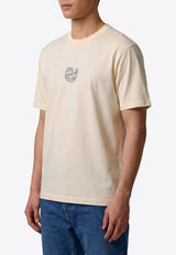 Stone Island Vertical Placement Print T-shirt White L2S152100001-S0533-V0093