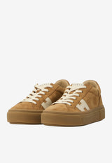 Hogan Crosswind Nubuck Low-Top Sneakers Camel HXW7050GB00-UHT-0RZU