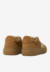 Hogan Crosswind Nubuck Low-Top Sneakers Camel HXW7050GB00-UHT-0RZU
