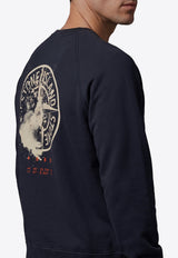 Stone Island Desert Print Raglan Sweatshirt Navy L2S156100008-S0466-V002A
