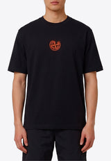 Stone Island Vertical Placement Print T-shirt Black L2S152100001-S0533-V0029