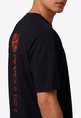 Stone Island Vertical Placement Print T-shirt Black L2S152100001-S0533-V0029