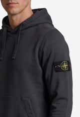 Stone Island Compass Patch Hooded Sweatshirt Gray L2S156100060-S0051-V0062