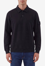 Stone Island Knitted Polo Sweater Blue L2S156100026-S0F53-V0020