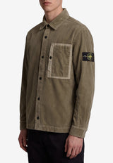 Stone Island Logo Patch Corduroy Jacket Green L2S151200016-S0212-V005G