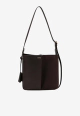 Loewe Bilbao Calfskin Suede Bucket Bag Dark Brown A418WRPX01LE/T_LOEW-0018