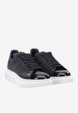 McQueen Oversize Leather Low-Top Sneakers Blue 553680WIAKR4008_918d2f63-00a8-4420-967b-ab1b360c7932