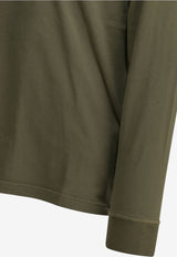 Stone Island Fissato Long-Sleeved Logo T-shirt Green L2S152100025S0057V015G_493c3e07-d17c-423c-ad5d-f40bdb58b69e