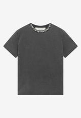 Golden Goose DB Embellished Faded T-shirt Gray GWP01220P000670/T_GOLDE-60318