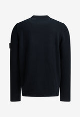 Stone Island Logo Patch Wool Sweater Blue L2S155100072S00A3V0020_a72193d9-994a-41aa-b497-e002878c0361