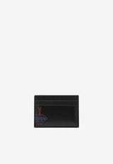 Loewe Embossed Logo Glossy Leather Cardholder Black C643322X65LE/T_LOEW-1100