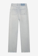 Golden Goose DB Crystal-Embellished Ripped Jeans Blue GWP00844P000626/T_GOLDE-50100