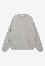 Golden Goose DB Journey Logo Sweatshirt Gray GUP02711P002637/T_GOLDE-60513