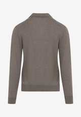 Lasca Ultra Fine Wool Polo Sweater