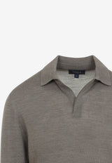 Lasca Ultra Fine Wool Polo Sweater