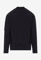 Chenille Knit Polo Sweater