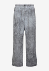 Nylon Loose Cargo Pants