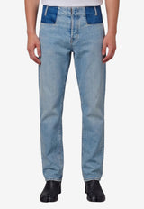 Maison Margiela Patchwork Straight-Leg Jeans Blue S50LA0247-S30561-988