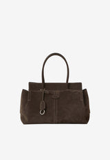 Tod's Suede Leather Top Handle Bag Brown XBWDBKA0300-P3A-S808
