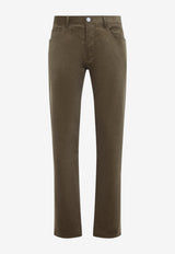 Straight-Leg Corduroy Pants