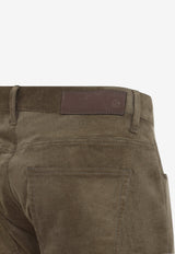 Straight-Leg Corduroy Pants