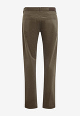 Straight-Leg Corduroy Pants