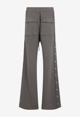 Wide-Leg Garment-Dyed Pants