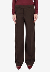 Federica Tosi Frescolana Wide-Leg Pants Brown 30804-308-69