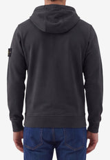 Stone Island Logo Patch Hooded Sweatshirt Gray L2S156100062-S0051-V0062