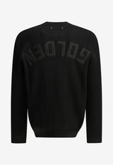 Golden Goose DB Reversed Golden Crewneck Sweater Black GMP00841P00197290100_6f318176-6156-4ed5-b0c0-0a069632a37e