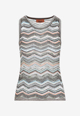 Zigzag Knit Tank Top