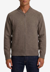 Lisa Yang Fionn Zip-Up Cashmere Cardigan Brown 3026425--TL