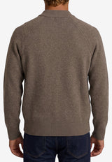 Lisa Yang Fionn Zip-Up Cashmere Cardigan Brown 3026425--TL