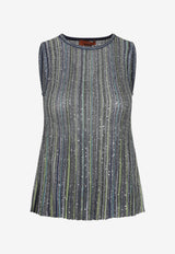 Striped Knit Tank Top