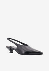 ALOHAS Eros 30 Slingback Leather Pumps Black S10056701Black_BLACK_70332250