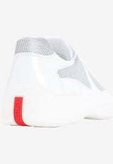 Leather and Mesh Low-Top Sneakers