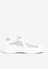 Leather and Mesh Low-Top Sneakers