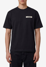 Jacquemus Gros Grain Crewneck T-shirt Black TSM00133-AJ00226-990
