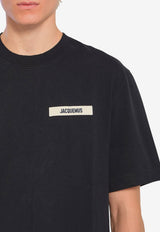 Jacquemus Gros Grain Crewneck T-shirt Black TSM00133-AJ00226-990