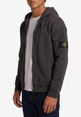 Stone Island Compass Zip-Up Hoodie Gray L2S156100016-S0A20-V0062