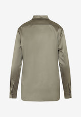Adrien Long-Sleeved Satin Shirt