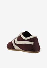 Dries Van Noten Contrast Panel Suede Sneakers Purple 1317000132/T_DRVNO-402