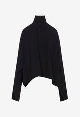 Jumbo Turtleneck Jersey Top