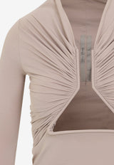 Prong Sculptural Neck Top