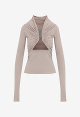 Prong Sculptural Neck Top