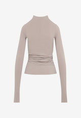 Prong Sculptural Neck Top