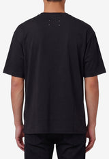 Maison Margiela Numeric Washed Jersey T-shirt Black S50GC0737-S24607-855