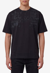 Maison Margiela Numeric Washed Jersey T-shirt Black S50GC0737-S24607-855